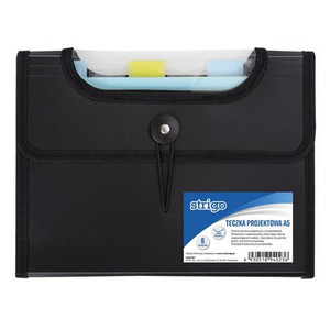 Document Folder with 6 Pockets A5 25mm, black