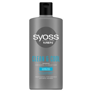 Syoss Men Clean & Cool Shampoo for Normal to Greasy Hair 440ml