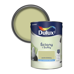 Dulux Walls & Ceilings Matt Latex Paint 5l openly olive