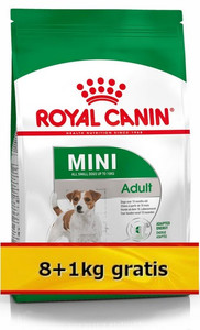 Royal Canin Dog Food Mini Adult 9kg (8+1)