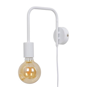 GoodHome Wall Lamp Ghlin 1-P E27, white