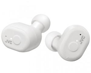 JVC Memory Foam Earbuds True Wireless Earphones HA-A11T, white