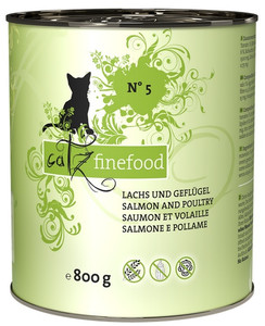 Catz Finefood Cat Food Salmon & Poultry N.05 800g