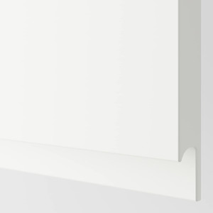 METOD Base cabinet with wire baskets, white/Voxtorp matt white, 60x60 cm