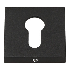 Gamet Door Escutcheon Organic, lower, square, black
