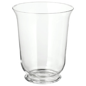 POMP Vase/lantern, clear glass, 28 cm