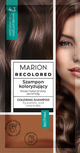 MARION Recolored Coloring Shampoo 4.3 Hazelnut Brown 35ml