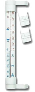 Terdens Thermometer for PVC Window 19.5 cm, white