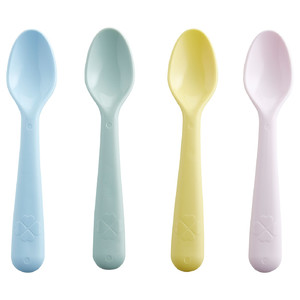 KALAS Spoon, mixed colours, 4 pack