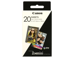 Canon Zink Photo Paper ZP-2030 20 Sheets 76x50mm