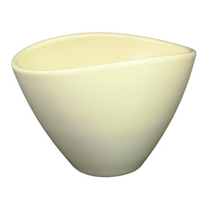 Ceramic Plant Pot Cermax, oval, 20 cm, matt light beige