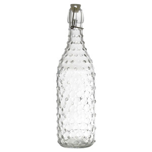Glass Bottle 1L, dots