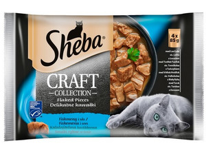 Sheba Craft Collection Flaked Pieces Fish 4x85g