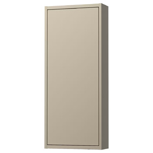 HAVBÄCK Wall cabinet with door, beige, 40x15x95 cm