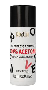 Delia Cosmetics Nail Express Remover 100% Acetone Ultra Strong 100ml