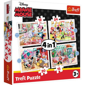 Trefl Children's Puzzle 4in1 Minnie & Friends 3+