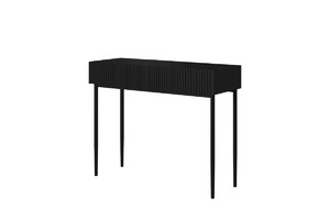Modern Console Table Dresser Dressing Table Nicole, black, matt black