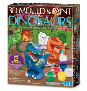 4M 3D Mould & Paint Dinosaurs 5+
