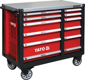 Yato Workshop Trolley Cabinet with 12 Drawers 09003