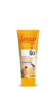 FARMONA SUN Jantar Amber Waterproof SPF50 Cream For Children Over 3 Years Of Age