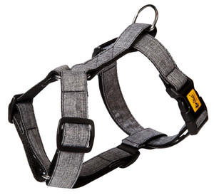 Dingo Dog Harness Guard Scandi 2cm Size S, grey