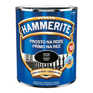Hammerite Direct To Rust Metal Paint 0.7l, gloss black