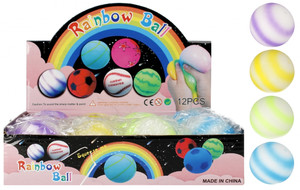 Stress Ball Rainbow Tofu Ball 5cm, 1pc, random patterns, 3+