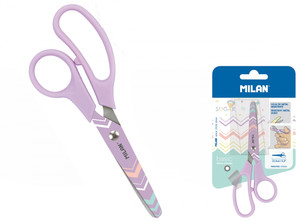 Milan School Scissors Basic Pastel 1pc, lilac