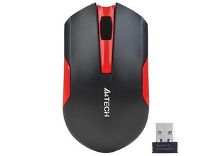 A4Tech Wireless Mouse V-Track G3 -200N-1, black/red
