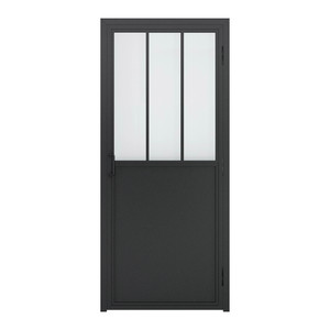 GoodHome Industrial Internal Door 80, left, black