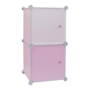 Modular Storage Solution for Children's Room Cubes 2, pink