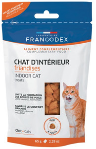 Francodex Indoor Cat Treats - Limits Hairball Formation 65g
