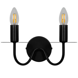 GoodHome Wall Lamp Mashatu 2-p E14, black