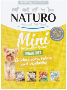 Naturo Adult Mini Dog Grain Free Chicken with Potato & Vegetables 150g