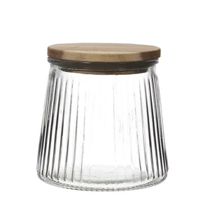 Eco-Friendly Storage Jar Acacia 650 ml