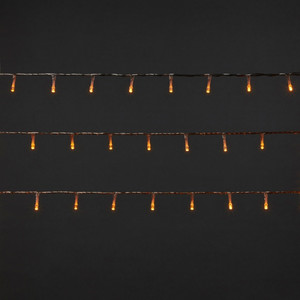 LED Lighting Chain 240 LED 14.3 m, transparent, outdoor, warm white