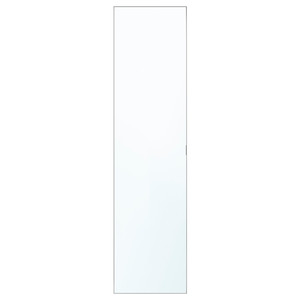 ÅHEIM Door with hinges, mirror glass, 50x195 cm