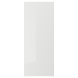 RINGHULT Door, high-gloss light grey, 40x100 cm