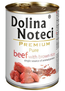 Dolina Noteci Premium Pure Dog Wet Food Beef with Brown Rice 400g