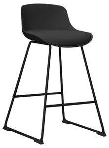 Bar Stool Tina, low, black