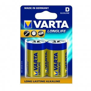 Varta Alkaline LR20-D Batteries 2 Pack