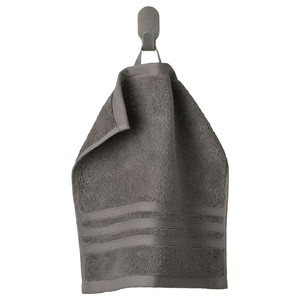 BROKGLIM Washcloth, grey, 30x30 cm