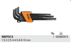 BETA Allen Key Set 1.5-10mm/ 96BP/SC9