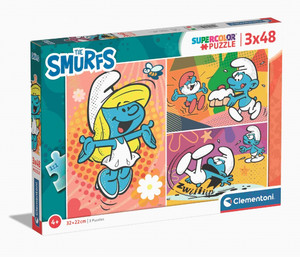 Clementoni Children's Puzzle The Smurfs 3x48 4+
