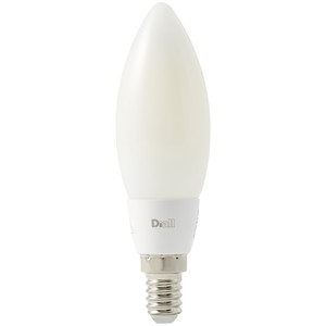 Diall LED Bulb B35 E14 7.4W 650lm DIM, frosted, neutral white