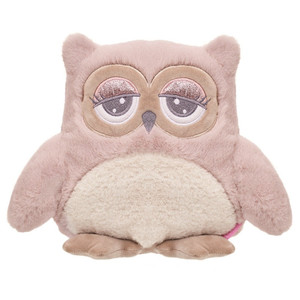 Beppe Soft Plush Toy Owl Abby 23cm, pink-beige, 3+