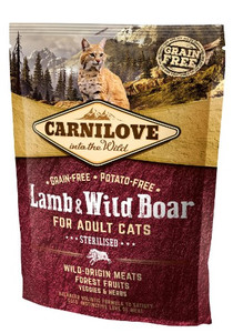 Carnilove Cat Food Lamb & Wild Boar Sterilised 400g