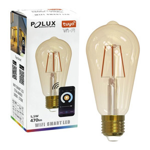 Goldlux LED Smart Bulb ST64 E27 470lm 18/27K WiFi