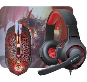 Defender Gaming Set Mouse, Headset and Mouse Pad MHP-003