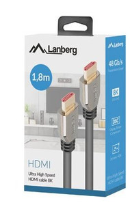 Lanberg HDMI Cable M/M V2.1 1.8m 8K 60Hz, black